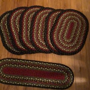Woven Braided placemat set with runner